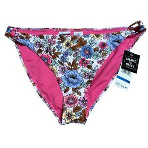 California Waves Swimsuit Bottoms Women's Size XL Floral Print NWT